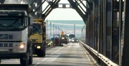 Infotrafic: Se circulă  în condiții de aglomerație pe Podul Prieteniei, între Giurgiu și Ruse