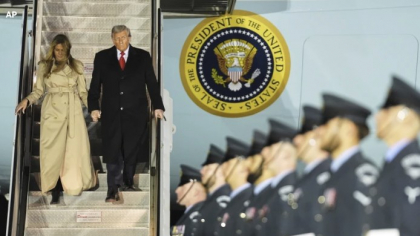 Donald Trump a ajuns la Londra unde va fi primit cu mare fast de Regele Charles al III-lea al Marii Britanii