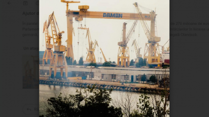 Damen, acuzată că a prăbușit șantierul Mangalia