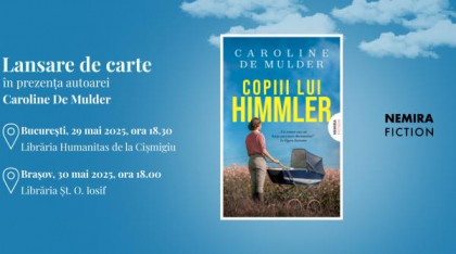 Scriitoarea Caroline De Mulder vine în România la finalul lunii mai pentru un turneu literar