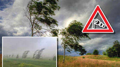 Avertizare meteo. Este COD GALBEN de vânt puternic. Harta cu zonele vizate