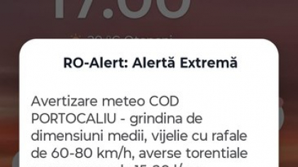 Alertă extremă pentru București: Descărcari electrice și rafale 80 km/h. Au fost emise mesaje RO- Alert