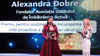Gala „Top 100 Femei de Succes”. Alexandra Dobre: Seniorii noștri își aduna pe hârtie dările și la final de lună ies pe minus”