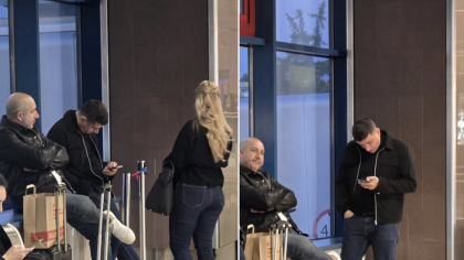 Simion, amărât la aeroportul Otopeni