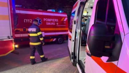 Accident mortal în Bistrița-Năsăud. Un tânăr de 18 ani a murit, iar alți doi au fost răniți, după ce mașina în care se aflau s-a răsturnat FOTO