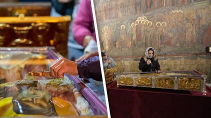 Începe pelerinajul la Sfântul Dimitrie cel Nou, la București. La Patriarhie ajung și moaștele Sf. Ioan Gură de Aur