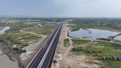 Autostrada Moldovei intră în nouă etapă - Se deschide circulația pe cel mai lung pod de pe A7