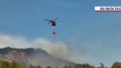 Incendiu în Parcul Național Munții Măcinului. 80 de hectare de vegetație au fost mistuite de flăcări