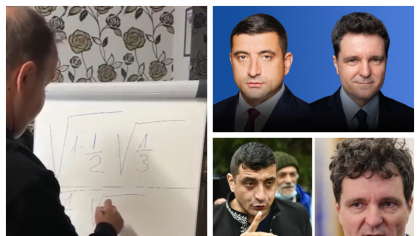VIDEO Imagini fabuloase, „Regele” Dorin Cioabă le sugerează romilor, la tablă, cu cine să voteze printr-un calcul matematic