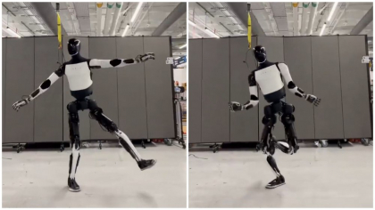 Elon Musk a postat un videoclip cu un robot Optimus dansând. Internauții au crezut că este generat de AI