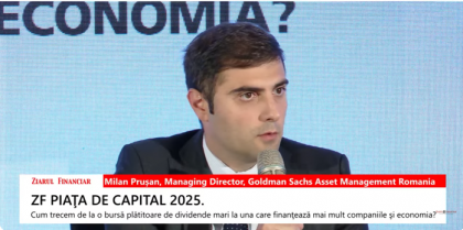 Milan Pruşan, Goldman Sachs Asset Management Romania: Interesul grupurilor financiare pentru România este mult mai ridicat decât acum un deceniu, dar fără “marfă pe rafturi” este dificil să le atragem