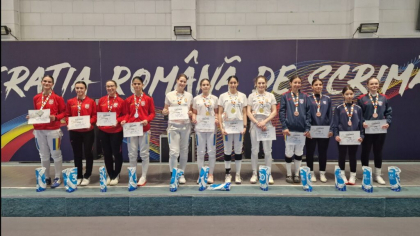 Titlul național la sabie feminin pe echipe a fost cucerit de Dinamo București
