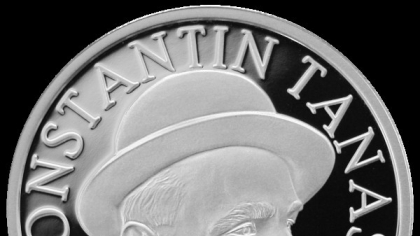 Banca Naţională lansează pe 13 octombrie în circuitul numismatic o monedă din argint cu tema 145 de ani de la naşterea lui Constantin Tănase, cu un preţ de vânzare de 620 lei