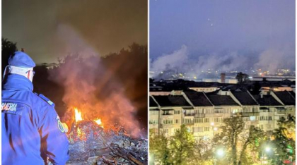 Gest inconștient: O femeie a dat foc la deșeuri chiar lângă o magistrală de gaz din Bistrița