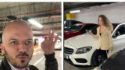 Cum a reacționat un italian când a văzut ce se află în parcarea unui mall din București. „Așa ceva nu vezi des”. VIDEO