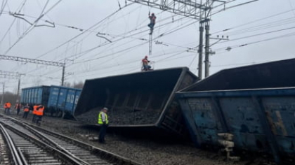 Explozie pe calea ferată, în Rusia. Tren care transporta tehnică militară, aruncat în aer de partizanii pro-ucraineni VIDEO FOTO