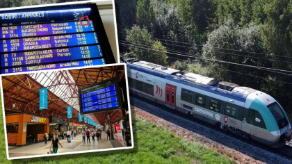 Trenuri întârziate sau anulate din pricina ploilor abundente. Anunțul CFR pentru românii care vor călători în timpul codului roșu ce vizează sud-estul țării