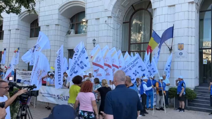 Proteste în fața Ministerului Finanțelor. Sindicaliștii sunt nemulțumiți de măsurile de austeritate