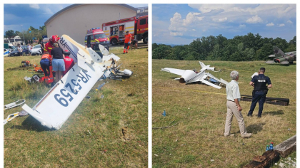 Accident aviatic soldat cu o persoană decedată lângă Orăştie. Care a fost cauza prăbuşirii avionului