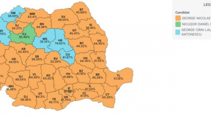 Baronii locali, inutili în lupta pentru Cotroceni. Județe de 80% i-au adus lui Antonescu 17%