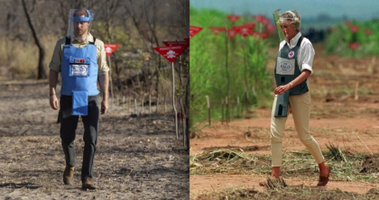 Prințul Harry a traversat un câmp de mine active în Angola, repetând pașii mamei sale