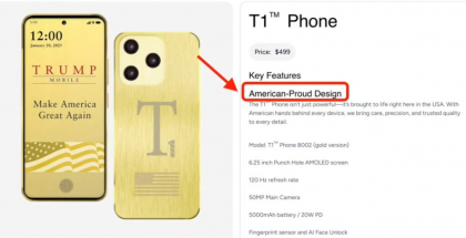 Trump a renunțat la eticheta „made în USA” pentru smartphone-ul său auriu