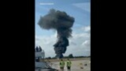 Un avion s-a prăbușit pe un aeroport din Marea Britanie. Martorii au văzut ”o minge uriașă de foc” | VIDEO