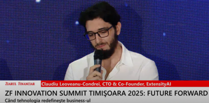 Claudiu Leoveanu-Condrei, ExtensityAI: Obţinerea investiţiilor mai mari rămâne dificilă în Europa. Ne concentrăm în proporţie de 25% pe cercetare şi restul pe contracte B2B