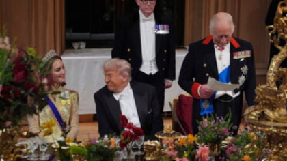 Secrete dezvăluite de la banchetul regelui Charles: Surpriză mare, Trump a stat lângă altă femeie, nu alături de Melania VIDEO