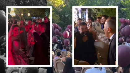Au curs lacrimi de fericire la nunta fiicei lui Vasile Didilă! Anamaria, apariție spectaculoasă în rochia de mireasă! + Florin Salam &amp; Loredana au încins atmosfera pe ringul de dans