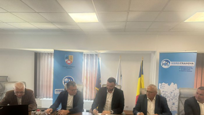 Hidro Prahova a semnat un contract de peste 265 milioane lei pentru investiţia în infrastructura de apă şi canalizare