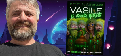 Alin Panc și Văru’ Săndel lansează al 10-lea film, „Vasile și naveta spațială”: „E un SF miraculos, un tribut adus palincii”