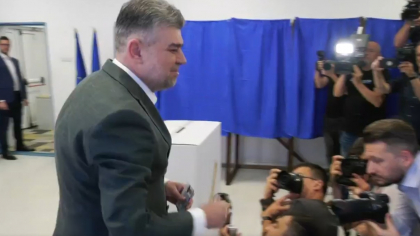 Marcel Ciolacu, la vot