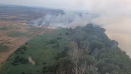 Incendii de vegetație de amploare în mai multe părți ale țării, zeci de hectare afectate