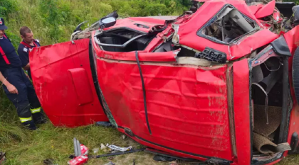 Accident GRAV în Harghita! O mașină a fost spulberată de tren: o persoană se zbate între viață și moarte
