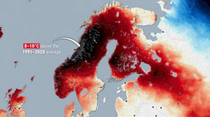 "Nopți tropicale" în apropiere de Cercul Polar. Islanda şi Norvegia, lovite de un val de căldură istoric