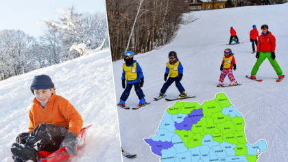 Vacanța de schi 2026. Când este programată vacanța mobilă în fiecare județ. Calendarul vacanțelor în anul școlar 2025-2026