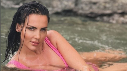 Imagini cu Lavinia Pîrva în costum de baie. Cum s-a pozat soția lui Ștefan Bănică