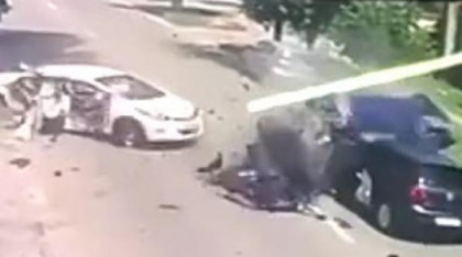 Momentul cu accidentul teribil din Balş. Un copil de 11 ani a murit, după ce tatăl său a făcut o manevră fără să se asigure