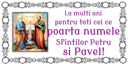 Urări de Sf Petru și Pavel 2025. Cele mai frumoase mesaje prin care să transmiți gândurile tale bune celor care poartă numele celor doi Apostoli ai lui Hristos