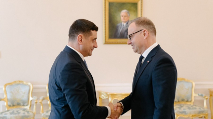 George Simion, întâlnire cu președintele Poloniei, Andrej Duda