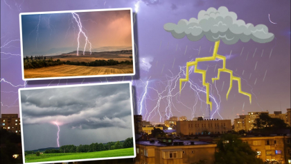 Rupere de nori în orele următoare. ANM anunţă potop cu grindină şi fulgere în mai multe judeţe. Harta intemperiilor