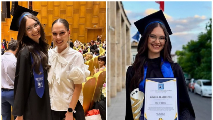Irina Fodor are o soră mai mică cu 11 ani: „Sunt așa mândră de tine”. Teodora a absolvit ASE-ul, fiind șefă de promoție