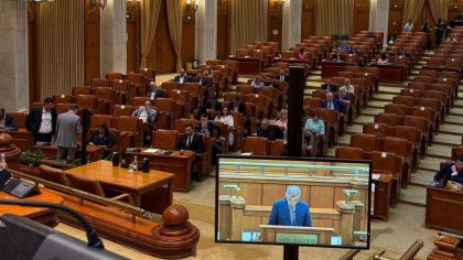 Moțiune de cenzură cu sala goală