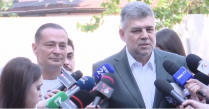 Premierul Marcel Ciolacu și primarul Sectorului 4, Daniel Băluță, au mers împreună la vot. Ce mesaje au transmis cei doi: „Am ales, astăzi, ordinea și nu haosul” (VIDEO)