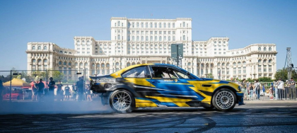 Campionatul Național de Drift începe cu record de participare la etapa din Piața Constituției