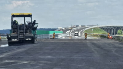 Când se va putea circula pe lotul 3 al A0 Sud. Lucrările, finalizate în proporție de peste 90% VIDEO/FOTO