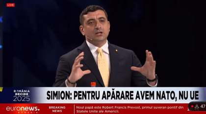 George Simion neagă existența UE ca entitate, Nicușor Dan îl acuză că va izola România