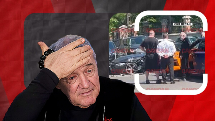 Gigi Becali și-a boțit ”bijuteria” de 500.000 €! Finanțatorul FCSB a făcut accident chiar în fața palatului! Avem imaginile