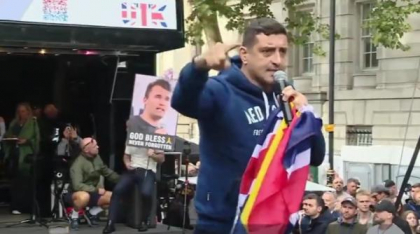 George Simion, prezent la mitingul extremiștilor de la Londra. „Un omagiu pentru Charlie Kirk”